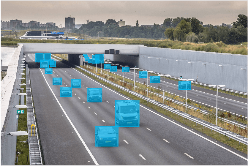 vehicles annotated using bounding boxes for ADAS image data