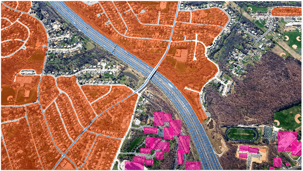 map annotated for analysis