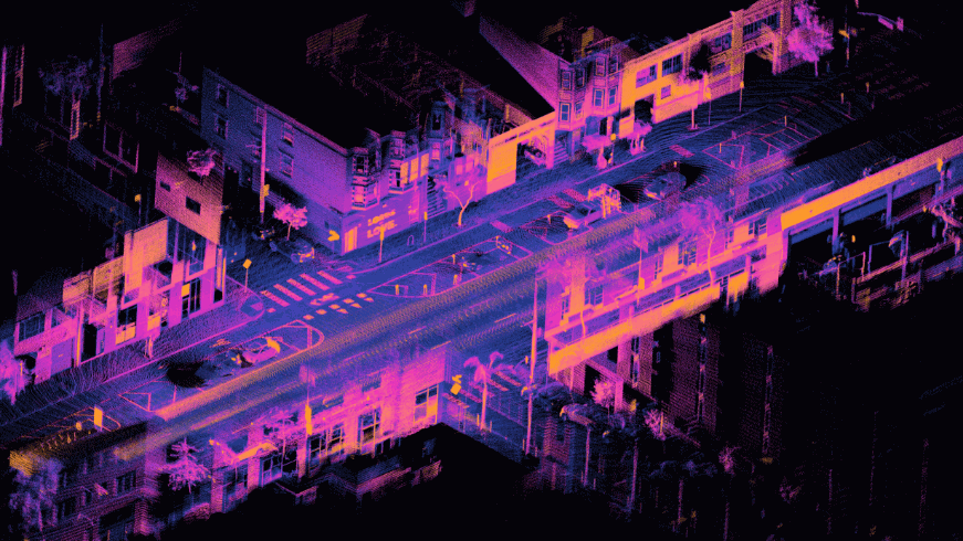 3d point cloud annotated view for autonomous vehicle navigation