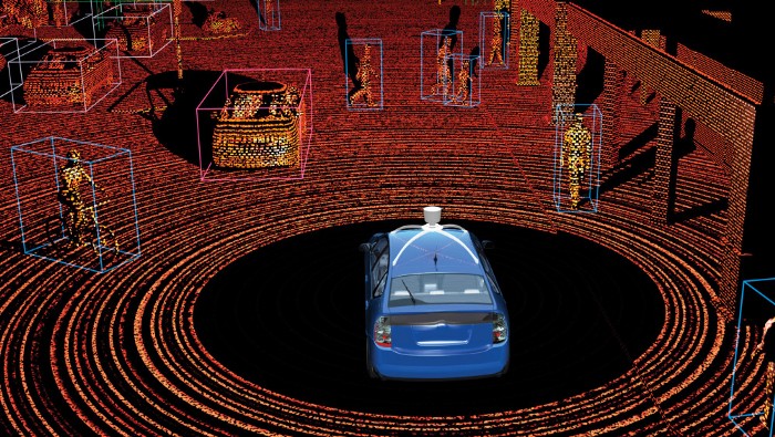 LiDAR annotation of vehicles and objects on a road