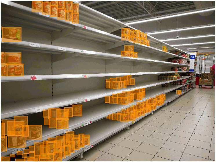 products on a supermarket shelf annotated for computer vision